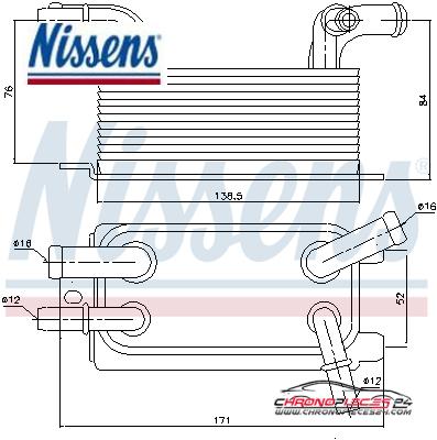 Achat de NISSENS 90642 Radiateur d'huile de boîte automatique pas chères