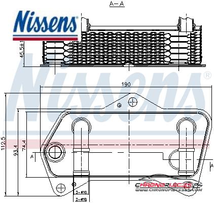 Achat de NISSENS 90653 Radiateur d'huile de boîte automatique pas chères