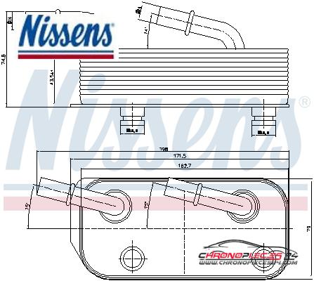 Achat de NISSENS 90658 Radiateur d'huile de boîte automatique pas chères
