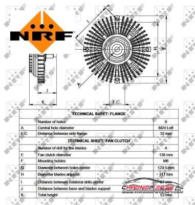 Achat de NRF 49516 Embrayage, ventilateur de radiateur pas chères