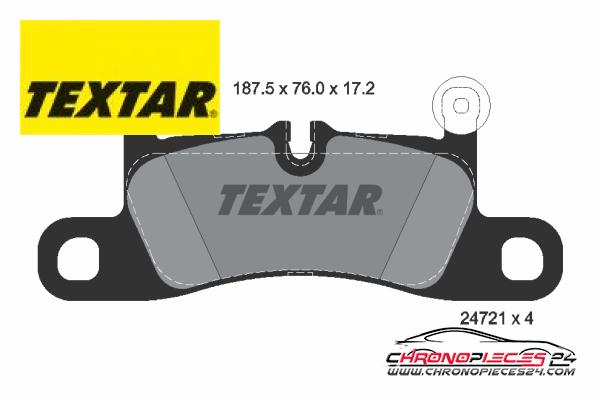 Achat de TEXTAR 2472101 Kit de plaquettes de frein, frein à disque pas chères